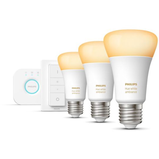 Philips Hue White Ambiance Aloitussarja älyvalaistukseen, 3 x 8.5W