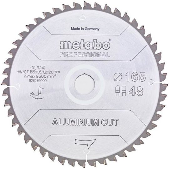 Metabo 628276000 Sahanterä 165x20 mm Z48 FZ/TR -5