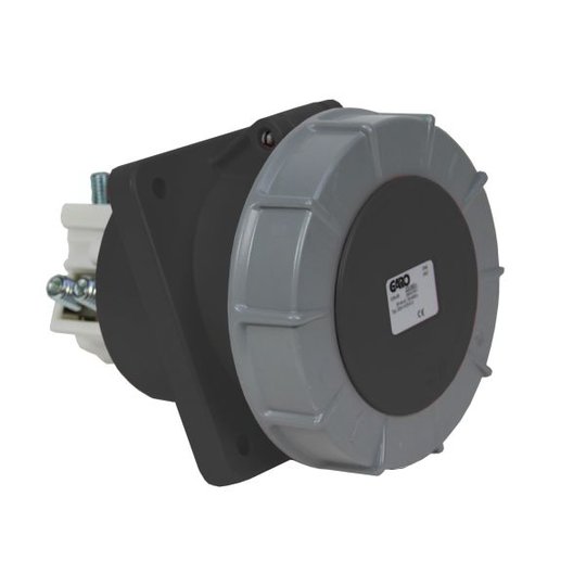 Garo UISV 463-7 S Paneelin ulostulo IP67, 5-napainen, 63A, viisto Musta, 7 h