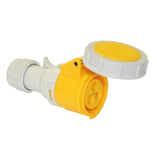 Garo SV 216-4 S Jatkopistorasiat IP67, 3-napainen, 16A 110 V, keltainen, 4 h