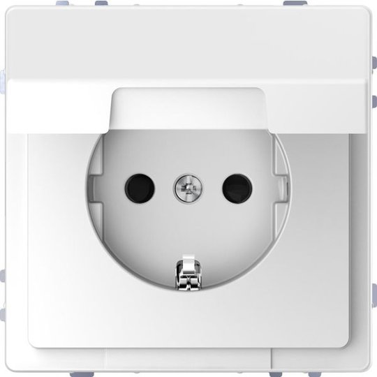 Schneider Electric MTN2310-6035 Seinäpistorasia 1-osainen, maadoitettu, kansi valkoinen