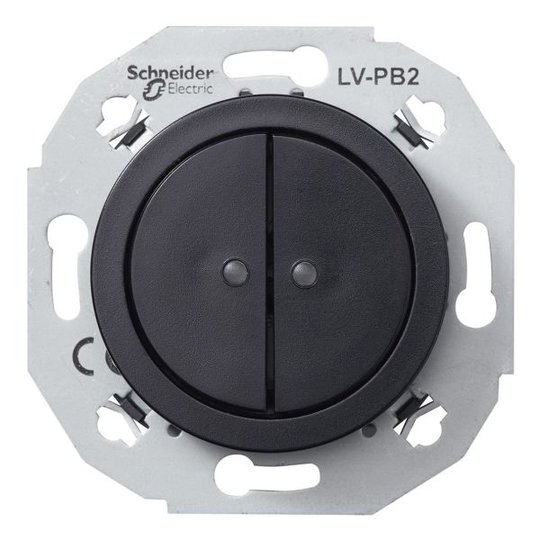 Schneider Electric WDE011271 Pienjännitepainike musta 2-napainen