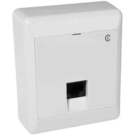Elko RS Data-/telerasia pinta-asennus, 1 x 8