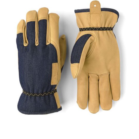 Hestra Job Kobolt Denim Puutarhakäsine Indigo Koko 6