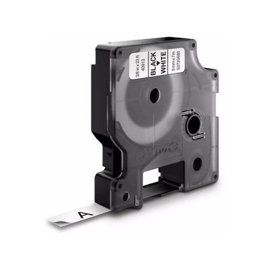 DYMO Standard D1 Teippi 9mm Musta teksti, valkoinen pohja
