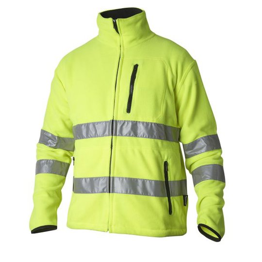 Top Swede 4642 Fleecetakki huomiotakki, keltainen Koko S