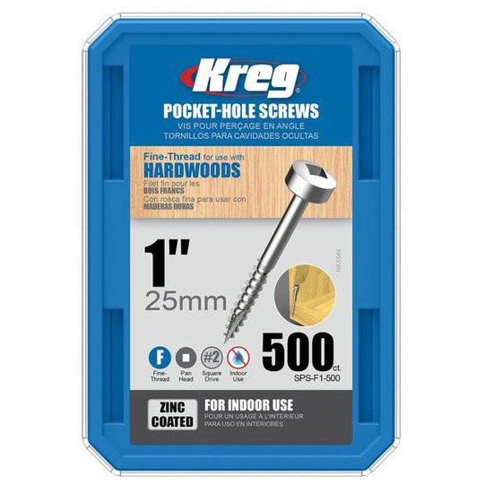 Kreg SPS-F1-500 Ruuvi 25 mm 500 kpl:n pakkaus