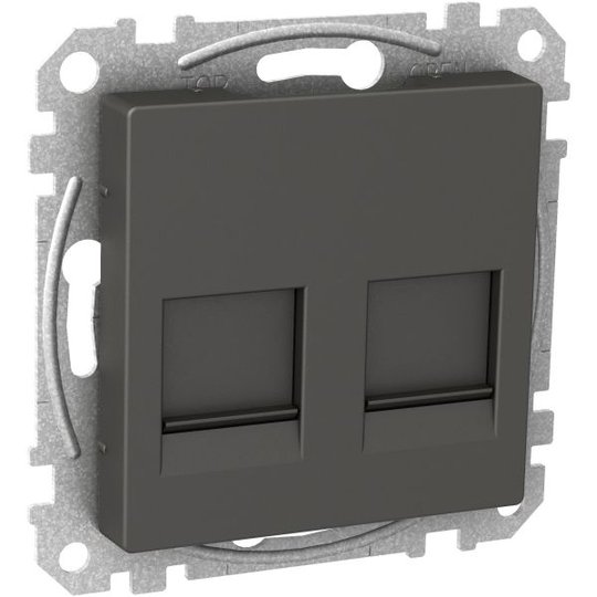 Schneider Electric WDE003378 Keskiölevy 2x Keystone-liitin Antrasiittiharmaa
