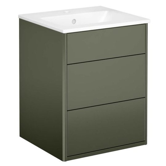 Gustavsberg Graphic Komuutti vihreä, 45 cm Pesualtaalla