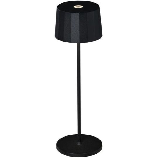 Konstsmide Positano Pöytävalaisin USB, 2,2W Musta