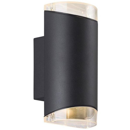 Nordlux ARN 45481003 Seinävalaisin kaksitoiminen, IP44, GU10 Musta