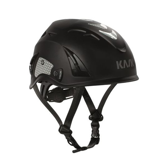KASK PLASMA HI VIZ Suojakypärä refleksillä Musta