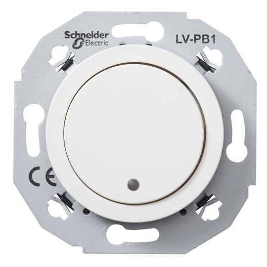 Schneider Electric WDE011070 Pienjännitepainike valkoinen 1-napainen