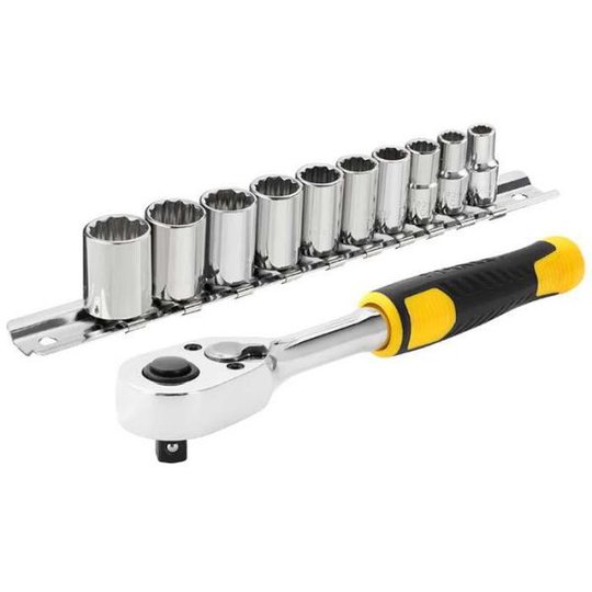 STANLEY STMT82666-0 Räikkä 1/4 ", hylsysarja, 11 osaa