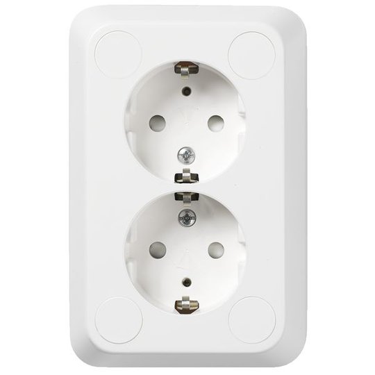 Schneider Electric WDE000924 Seinäpistorasia maadoitettu, pikaliitin 2-toiminen
