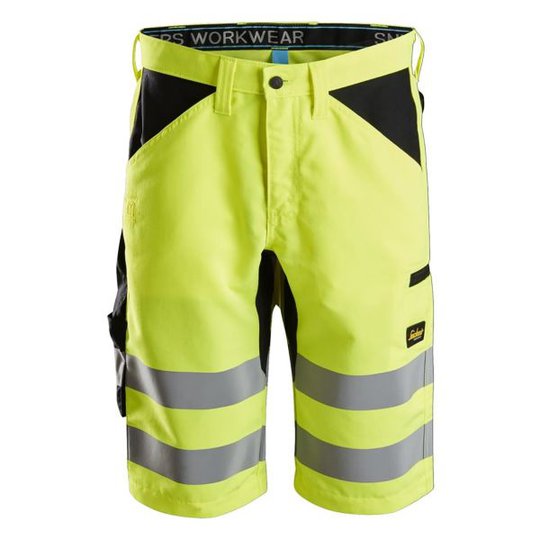 Snickers 6132 Shortsit huomioväri, keltainen/musta C44