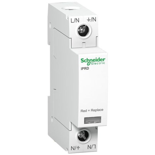 Schneider Electric A9L40100 Ylijännitesuoja epäsuoria salamaniskuja vastaan, iPRD 40R 1 johdin, ilman kosketinta