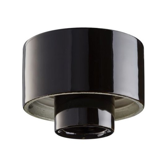 Ifö Electric 55717-000-16 Kanta suora, E27, IP44 Musta