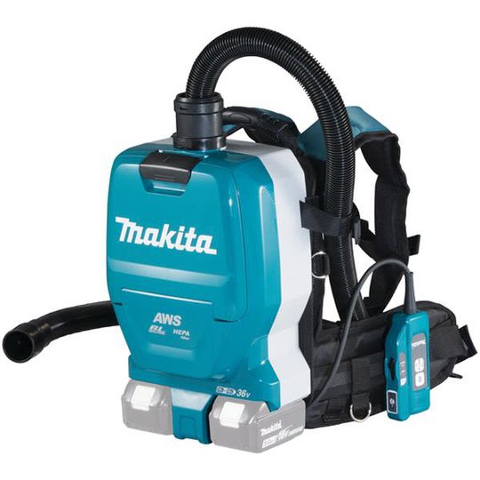 Makita DVC265ZXU Reppuimuri selkänojalla, ilman akkua ja laturia