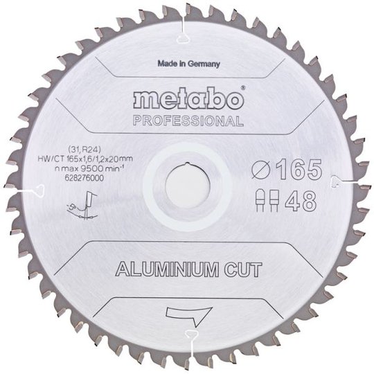 Metabo 628288000 Sahanterä 160x20 mm, 48T