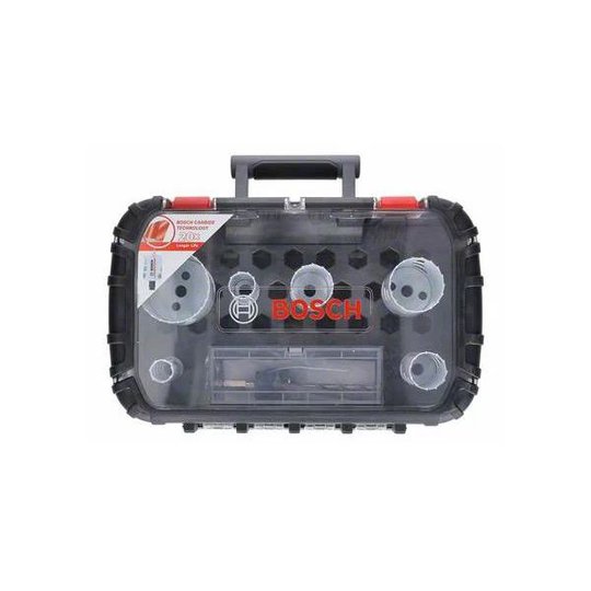 Bosch Carbide Powerchange Reikäsahasarja 8 osaa, 22-68 mm, pituus: 60 mm 22, 25, 35, 40, 51, 68 mm