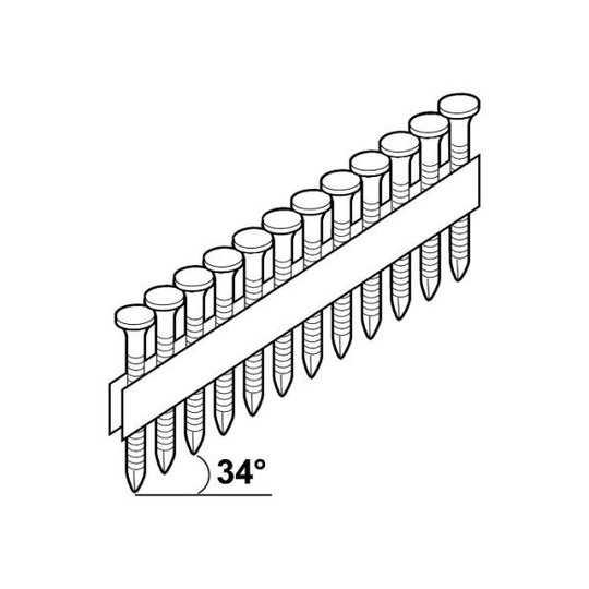 ESSVE FZB Ankkurinaula 34°, 1200 kpl:n pakkaus 4,0x40mm