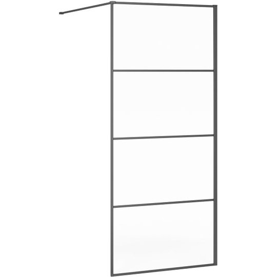 Gustavsberg Square Suihkuseinä mustilla kehyksillä 80 cm