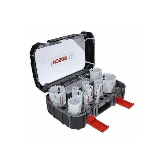 Bosch Carbide Powerchange Reikäsahasarja 13 osaa, 20-76 mm, pituus: 60 mm 20/22/25/32/35/40/44/51/60/68/76