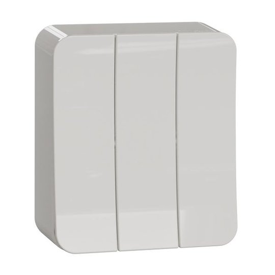 Schneider Electric Exxact Vaihtokytkin 250 V, pinta-asennus 3-napainen erotin