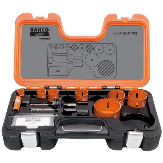 Bahco 3834-SET-103 Reikäsahasarja