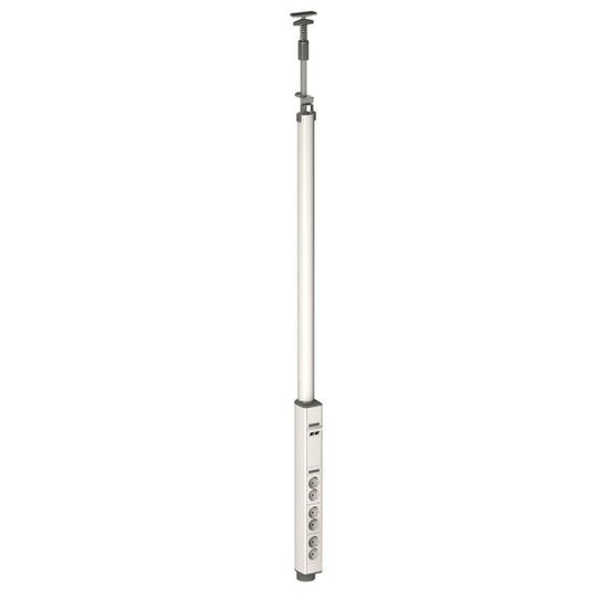 Schneider Electric INS40425 Pistorasiapylväs 2700–3100 mm, yksipuolinen valkoinen
