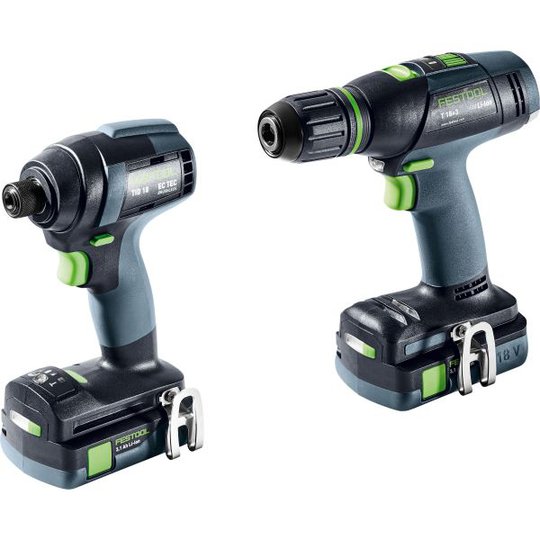 Festool TID 18 C 3,1-Set T18 Työkalupaketti sis. 3,1 Ah:n akut ja laturin