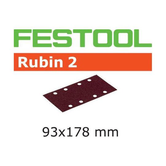 Festool STF RU2 Hiomapaperi 93X178mm, 8-reikäinen, 50 kpl P100