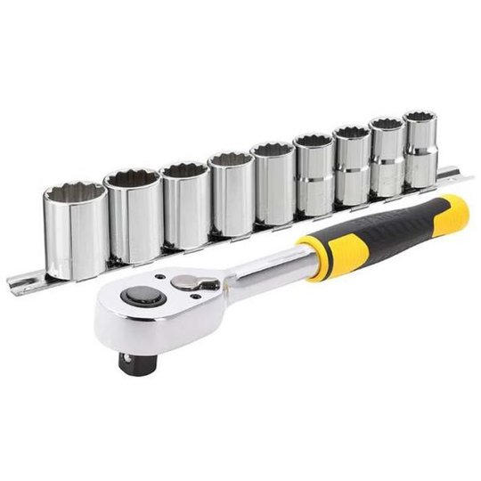 STANLEY STMT82671-0 Räikkä 1/2", hylsysarja, 10 osaa