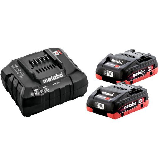Metabo 685191000 Latauspaketti 2 kpl akkuja 4 Ah + 1 kpl laturi