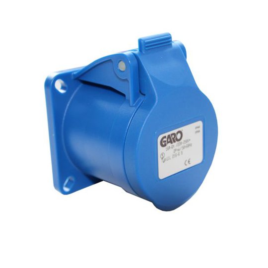 Garo Basic Pistorasia IP44 3-napainen 16A 6h, sininen