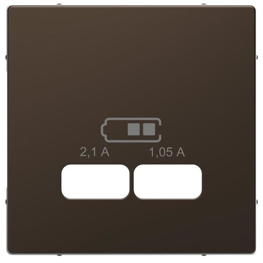 Schneider Electric MTN4367-6052 Keskiölevy 2xUSB Mocca
