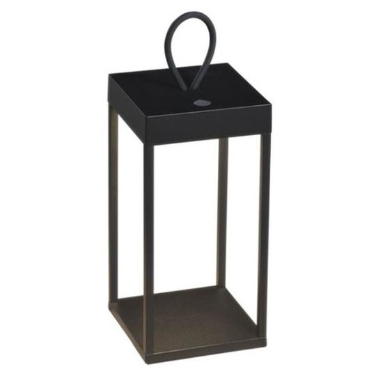 Konstsmide Ravello Lyhty USB, musta Korkeus: 30 cm