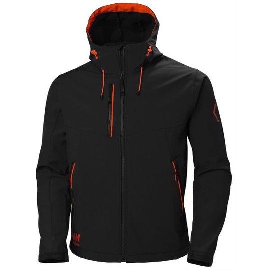Helly Hansen Workwear Chelsea Evolution Softshelltakki musta/punainen Koko S