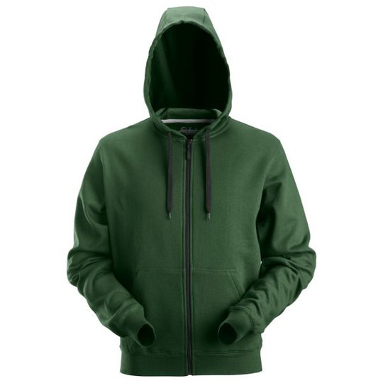 Snickers 2801 Huppari metsänvihreä, vetoketjullinen XS