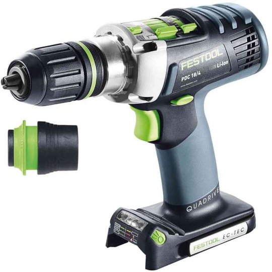 Festool PDC 18/4-Basic QUADRIVE Akkuiskuporakone ilman akkua ja laturia