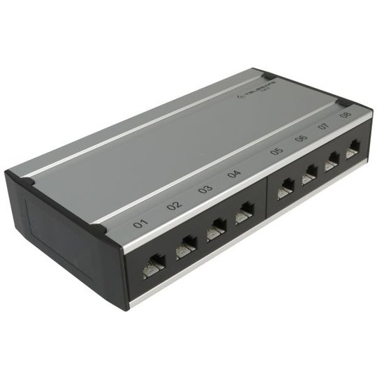 Elko EKO02819 Patchbox seinäkiinnitys, C6 8 porttia