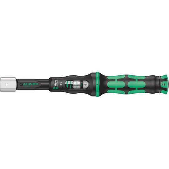 Wera Click-Torque X 1 Momenttiavain vaihtopäille, 9x12 mm 2.5-25 Nm