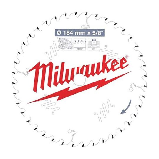 Milwaukee CSB P W Sahanterä 184x2,1x15,87 mm, 40T