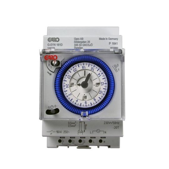 Garo D3MMEK Kellokytkin 230 V, 24 tunnin kello