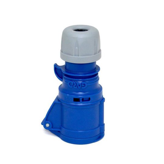 Garo S 332-9 Q Jatkopistorasiat IP44, 4-napainen, 32A, Quick Sininen, 9 h