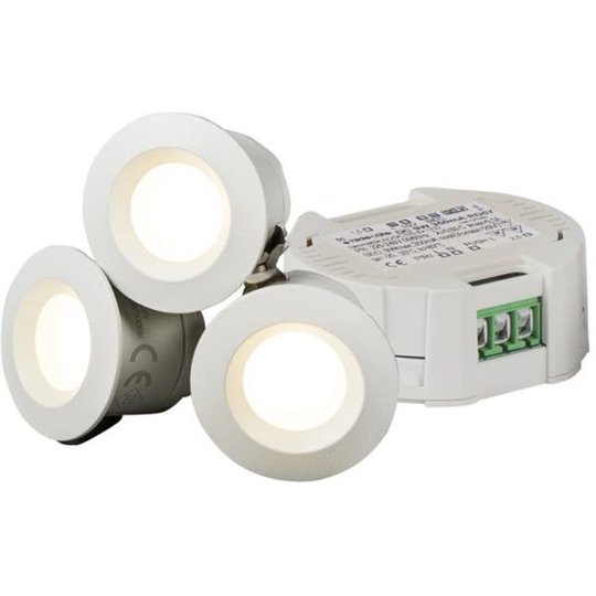 Hide-a-Lite Core Smart Alasvalot 45°, valkoinen, 3000 K