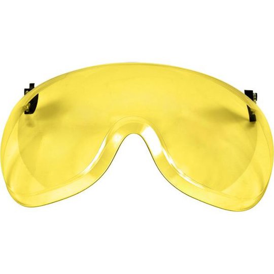 3M SecureFit X5-SV03-CE Lyhyt visiiri AS/AF, polykarbonaatti Keltainen