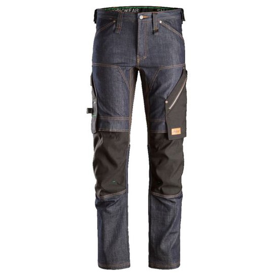 Snickers 6956 FlexiWork Työhousut denim/musta 44
