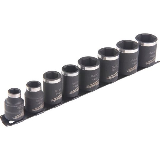 Milwaukee Shockwave Impact Duty Kuusioholkkiset 3/8", lyhyt, 8 osaa